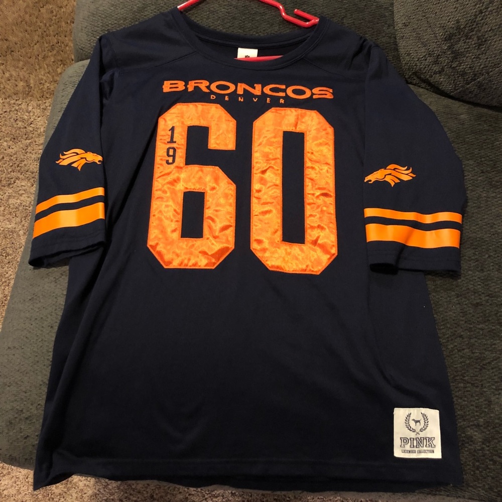 Victoria’s Secret Pink Broncos half sleeved shirt.
